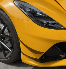 Lotus Emira 3.6 V6 2.0 Four-cylinder 2022-ON with Aftermarket Parts - AE Front Canards?Carbon Fiber from ArmorExtend
