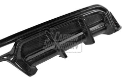 MINI Cooper JCW (John Cooper Works) F56 LCI 2022 2023 2024 with Aftermarket Parts - AE Style Rear Diffuser & Canards Carbon Fiber from ArmorExtend