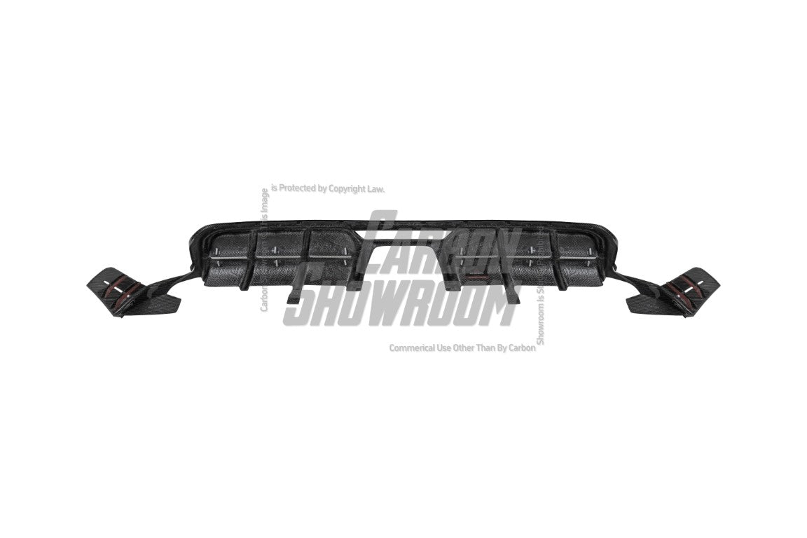 MINI Cooper JCW (John Cooper Works) F56 LCI 2022 2023 2024 with Aftermarket Parts - AE Style Rear Diffuser & Canards Carbon Fiber from ArmorExtend