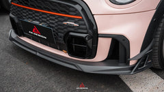 MINI Cooper JCW (John Cooper Works) F56 LCI 2022 2023 2024 with Aftermarket Parts - AE Style Front Lip?Carbon Fiber?from ArmorExtend