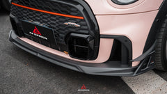 MINI Cooper JCW (John Cooper Works) F56 LCI 2022 2023 2024 with Aftermarket Parts - AE Style Front Canards?Carbon Fiber?from ArmorExtend