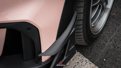 MINI Cooper JCW (John Cooper Works) F56 LCI 2022 2023 2024 with Aftermarket Parts - AE Style Front Canards?Carbon Fiber?from ArmorExtend