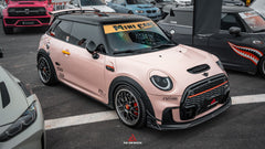 MINI Cooper JCW (John Cooper Works) F56 LCI 2022 2023 2024 with Aftermarket Parts - AE Style Front Canards?Carbon Fiber?from ArmorExtend