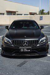 Mercedes Benz C-Class C63S C63 AMG W205 Coupe Convertible 2015 2016 2017 2018 2019 2020 2021 2022 2023 (suitable for both pre-facelift and facelift) with Aftermarket Parts - AE Front Canards Carbon Fiber from?ArmorExtend