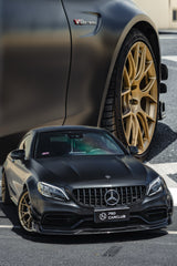 Mercedes Benz C-Class C63S C63 AMG W205 Coupe Convertible 2015 2016 2017 2018 2019 2020 2021 2022 2023 (suitable for both pre-facelift and facelift) with Aftermarket Parts - AE Front Lip Carbon Fiber from?ArmorExtend