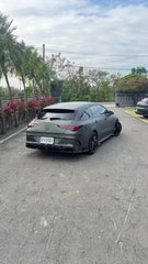 Mercedes Benz CLA45 CLA45S C118 2020 2021 2022 2023 2024 & CLA35 C118 2020 2021 2022 2023 2024 & CLA250 (With Sport Package Bumper) C118 2020 2021 2022 2023 2024 with Aftermarket Parts - AE Rear Diffuser?Carbon Fiber?from ?ArmorExtend