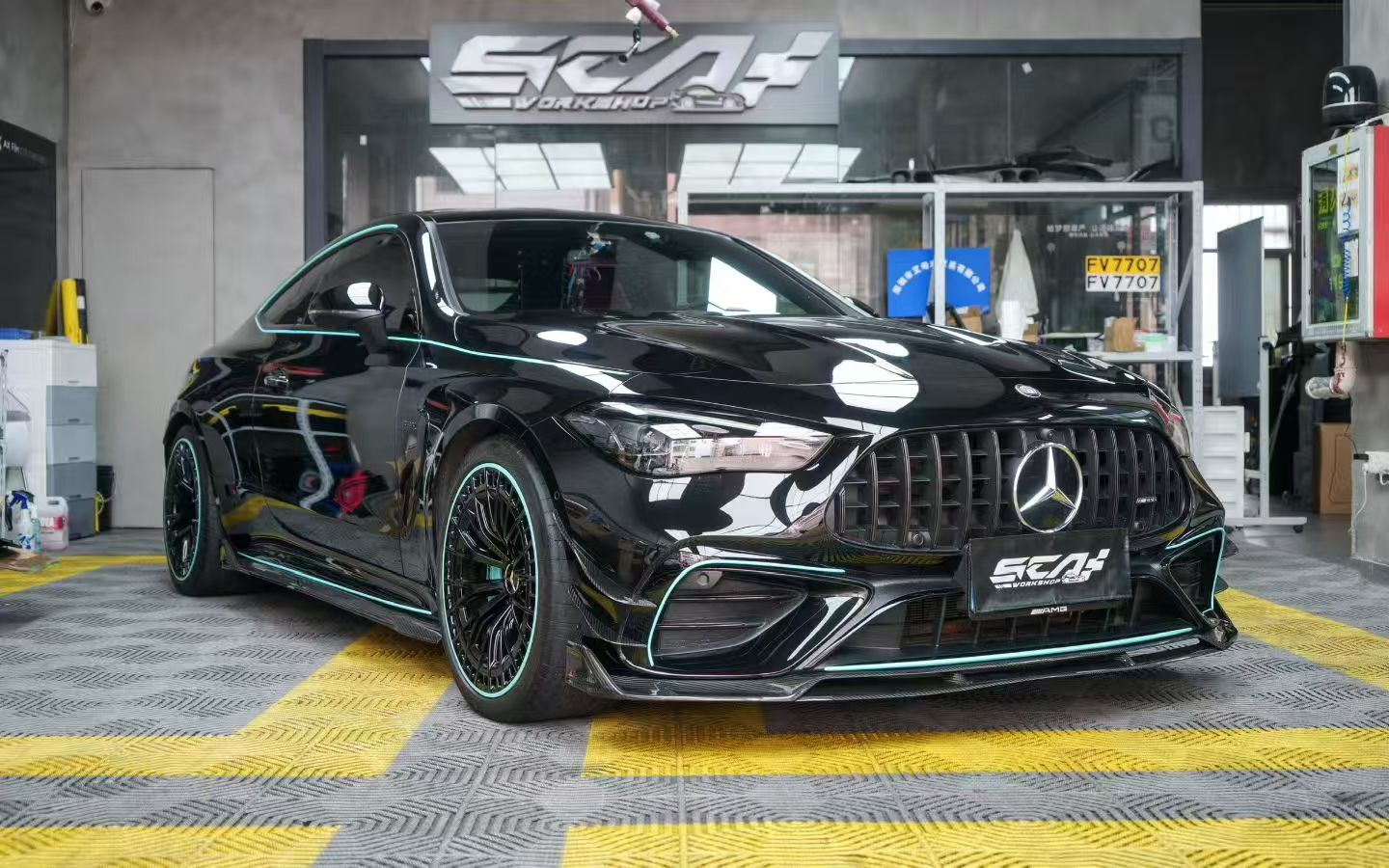 Mercedes Benz CLE-Class AMG CLE 53 C236 A236 2024-ON with Aftermarket Parts - AE StyleSide Skirts Dry Pre-preg Carbon Fiber from?ArmorExtend