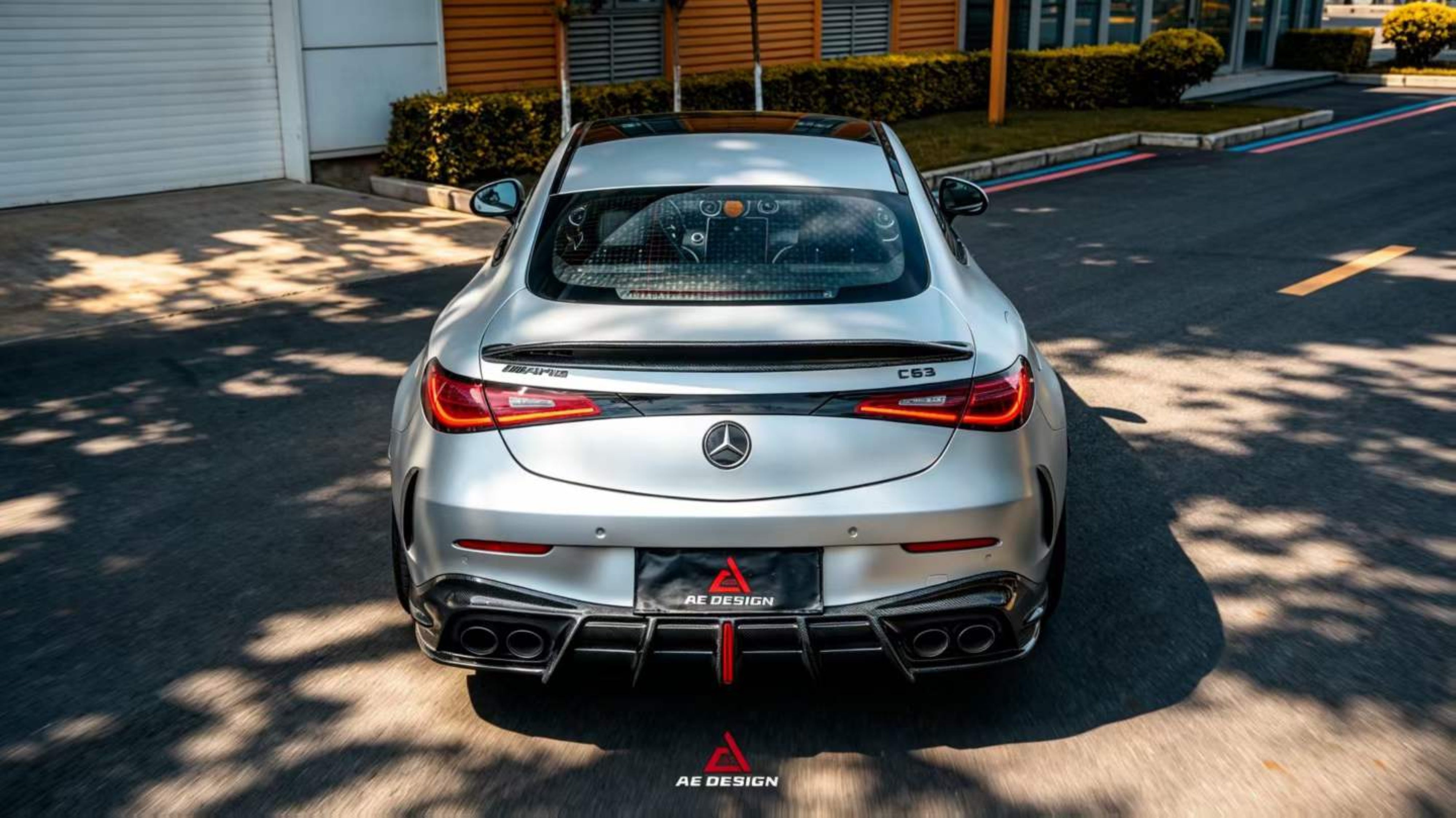 Mercedes Benz CLE-Class AMG CLE 53 C236 A236 2024-ON with Aftermarket Parts - AE Style ear Lip Spoiler Dry Pre-preg Carbon Fiber from?ArmorExtend