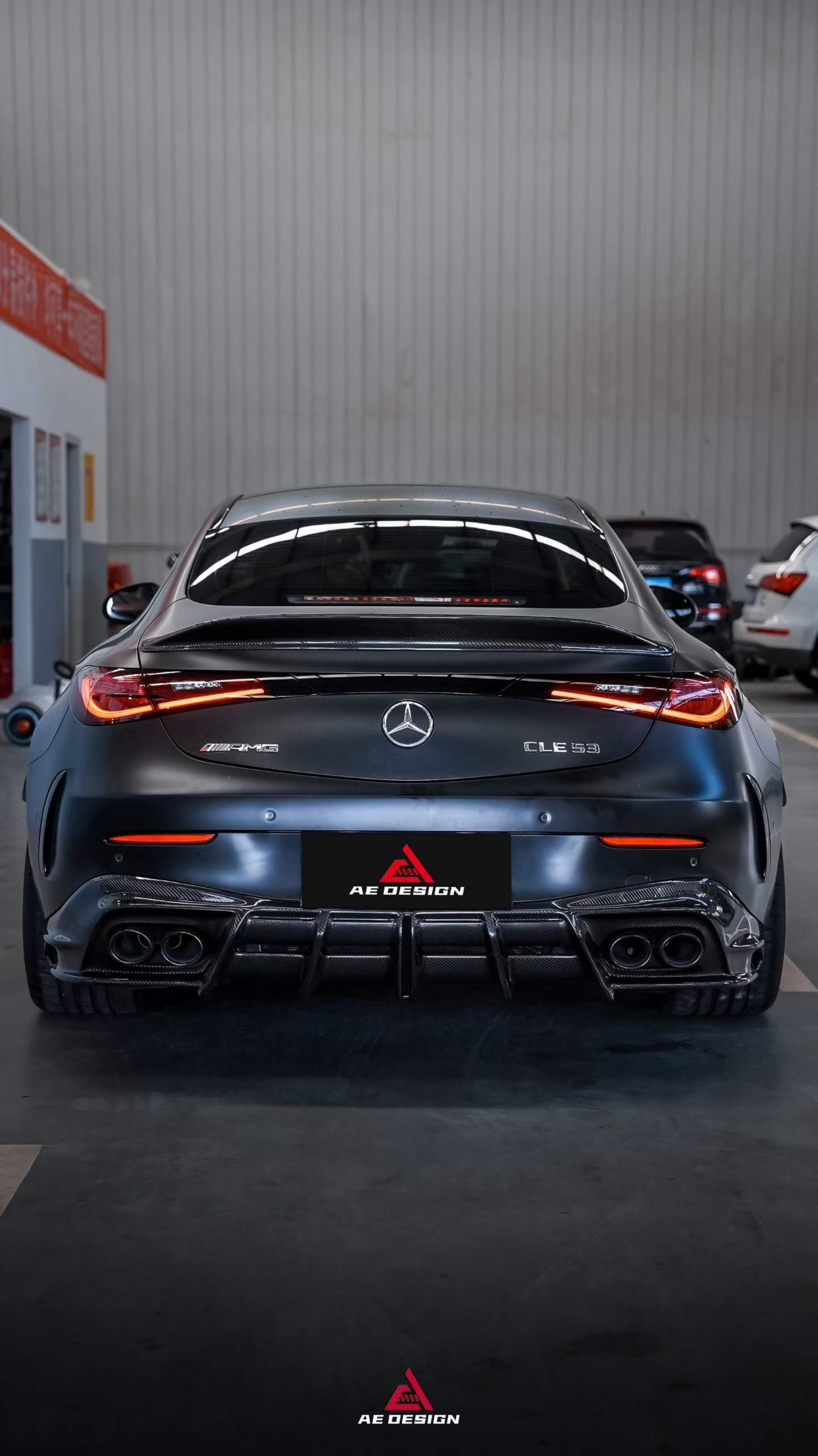 Mercedes Benz CLE-Class AMG CLE 53 C236 A236 2024-ON with Aftermarket Parts - AE Style Rear Diffuser Dry Pre-preg Carbon Fiber from ArmorExtend