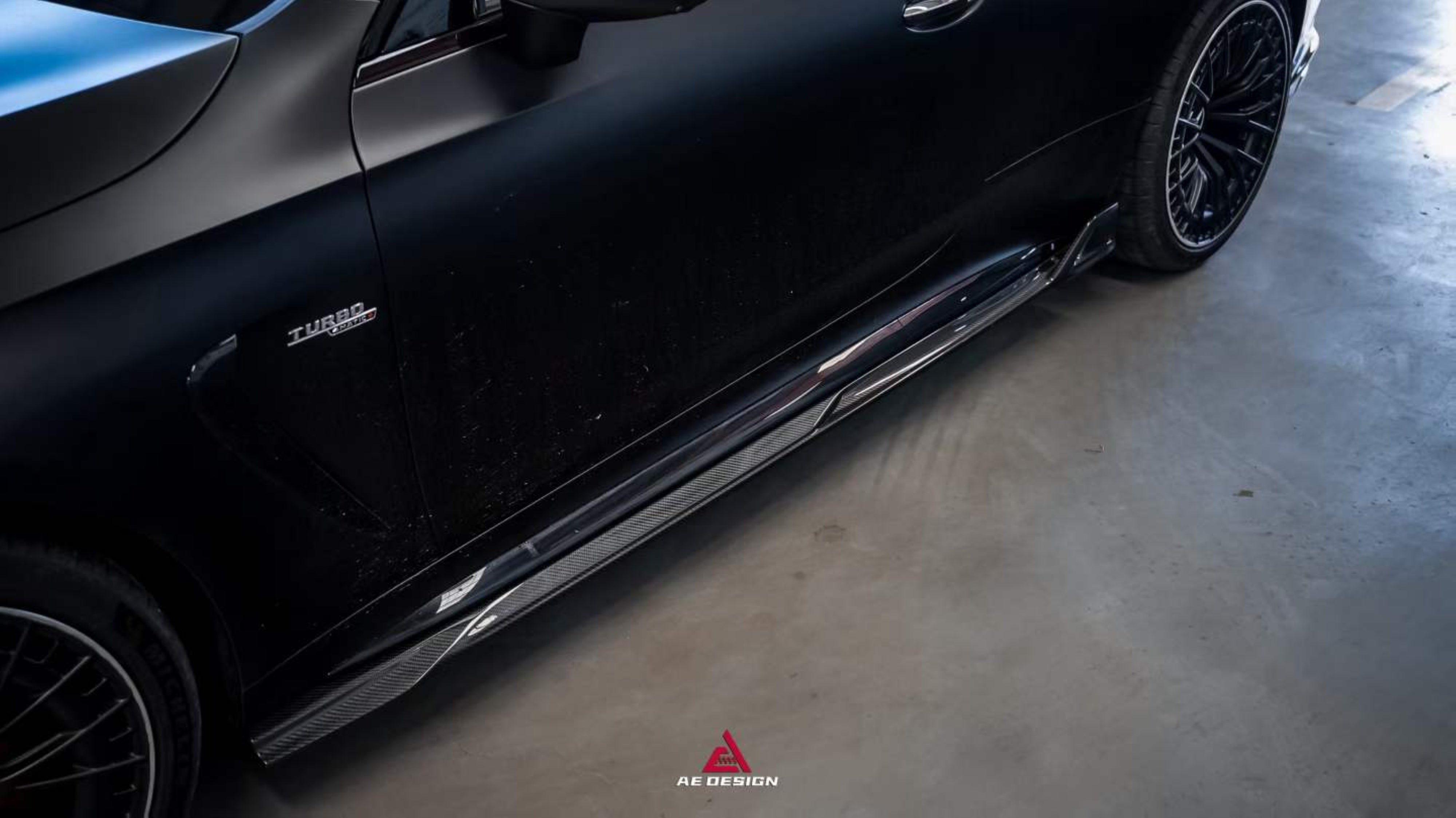Mercedes Benz CLE-Class AMG CLE 53 C236 A236 2024-ON with Aftermarket Parts - AE StyleSide Skirts Dry Pre-preg Carbon Fiber from ArmorExtend