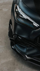 Mercedes Benz CLE-Class AMG CLE 53 C236 A236 2024-ON with Aftermarket Parts - AE Style Front Canards Dry Pre-preg Carbon Fiber from ArmorExtend
