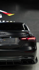 Mercedes Benz E-Class E350 E450 (with sport package bumper) W213 Facelift 2020 2021 2022 2023 2024 & E53 E63/S W213 Facelift 2020 2021 2022 2023 2024 with Aftermarket Parts - AE Rear Diffuser Carbon Fiber from ArmorExtend