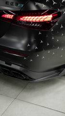 Mercedes Benz E-Class E350 E450 (with sport package bumper) W213 Facelift 2020 2021 2022 2023 2024 & E53 E63/S W213 Facelift 2020 2021 2022 2023 2024 with Aftermarket Parts - AE Rear Diffuser Carbon Fiber from ArmorExtend