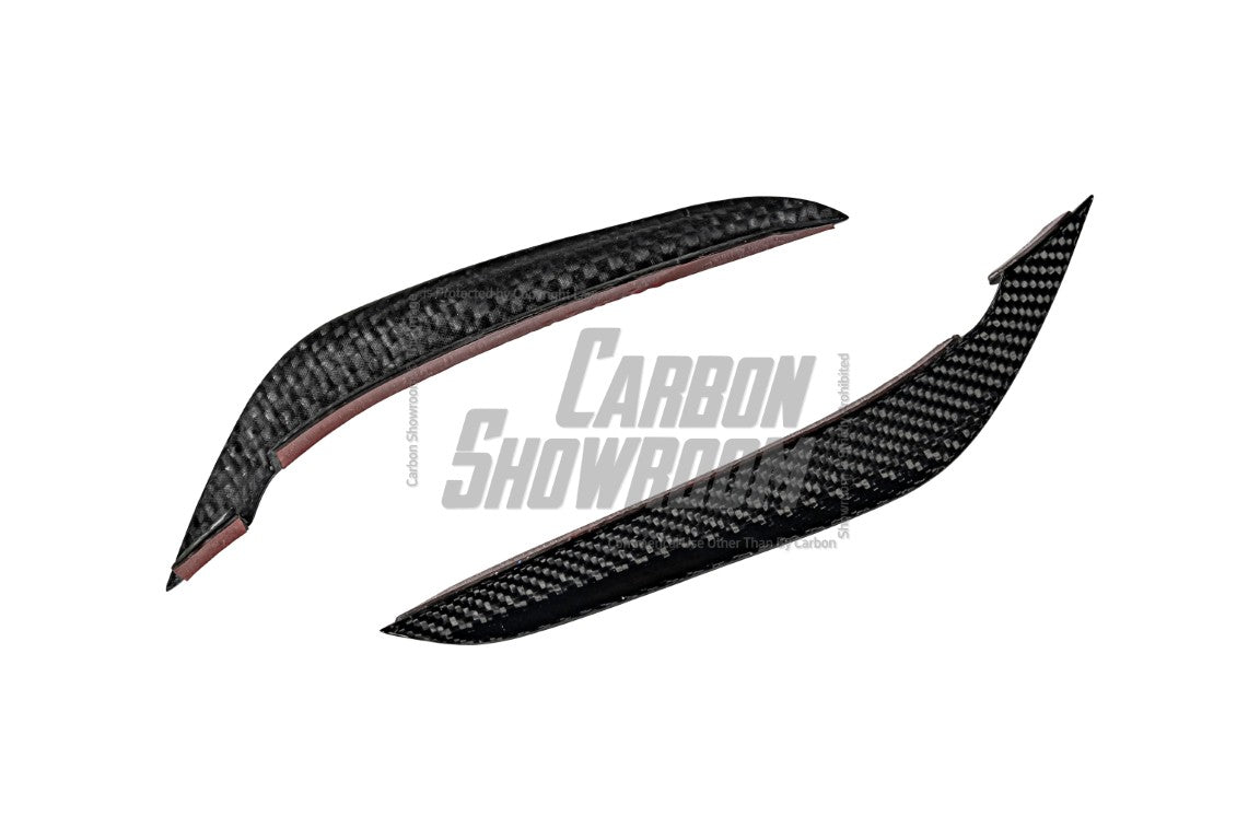 Mercedes Benz E63 E63S W213 2021 2022 2023 2024 with Aftermarket Parts - AE Front Canards Carbon Fiber from ArmorExtend