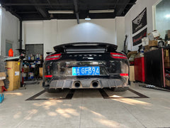 Porsche 911 991.2 Carrera GTS/4 GTS & Carrera 2/2S/4/4S (with PSE Package) 2015-2019 with Aftermarket Parts - AE Style Carbon Fiber Rear Diffuser from ArmorExtend