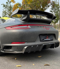 Porsche 911 991.2 Carrera GTS/4 GTS & Carrera 2/2S/4/4S (with PSE Package) 2015 2016 2017 2018 2019 with Aftermarket Parts - AE Style Rear Diffuser?Carbon Fiber?from?ArmorExtend