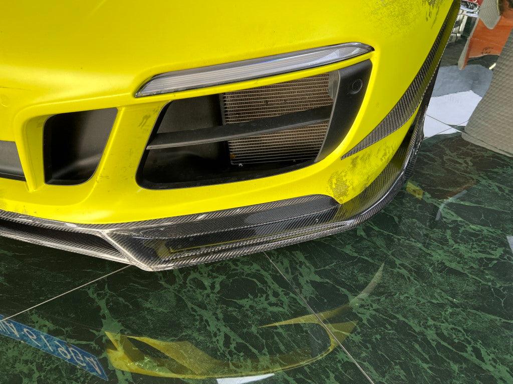 Porsche 911 991.2 Carrera GTS/4 GTS 2015 2016 2017 2018 2019 with Aftermarket Parts - AE Style Front Lip?Carbon Fiber from?ArmorExtend