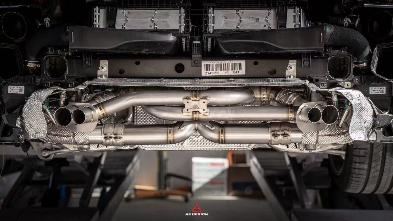 Porsche 911 992.1 Carerra Base/S/T/4/4S/GTS 2020-2024 & 992.2 Carerra Base/S/T 2025-ON with Aftermarket Parts - Axle-back Exhaust with Valve Stainless Steel / Titanium from?ArmorExtend