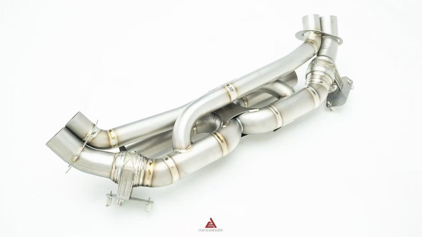 Porsche 911 992.1 Carerra Base/S/T/4/4S/GTS 2020-2024 & 992.2 Carerra Base/S/T 2025-ON with Aftermarket Parts - Axle-back Exhaust with Valve Stainless Steel / Titanium from?ArmorExtend