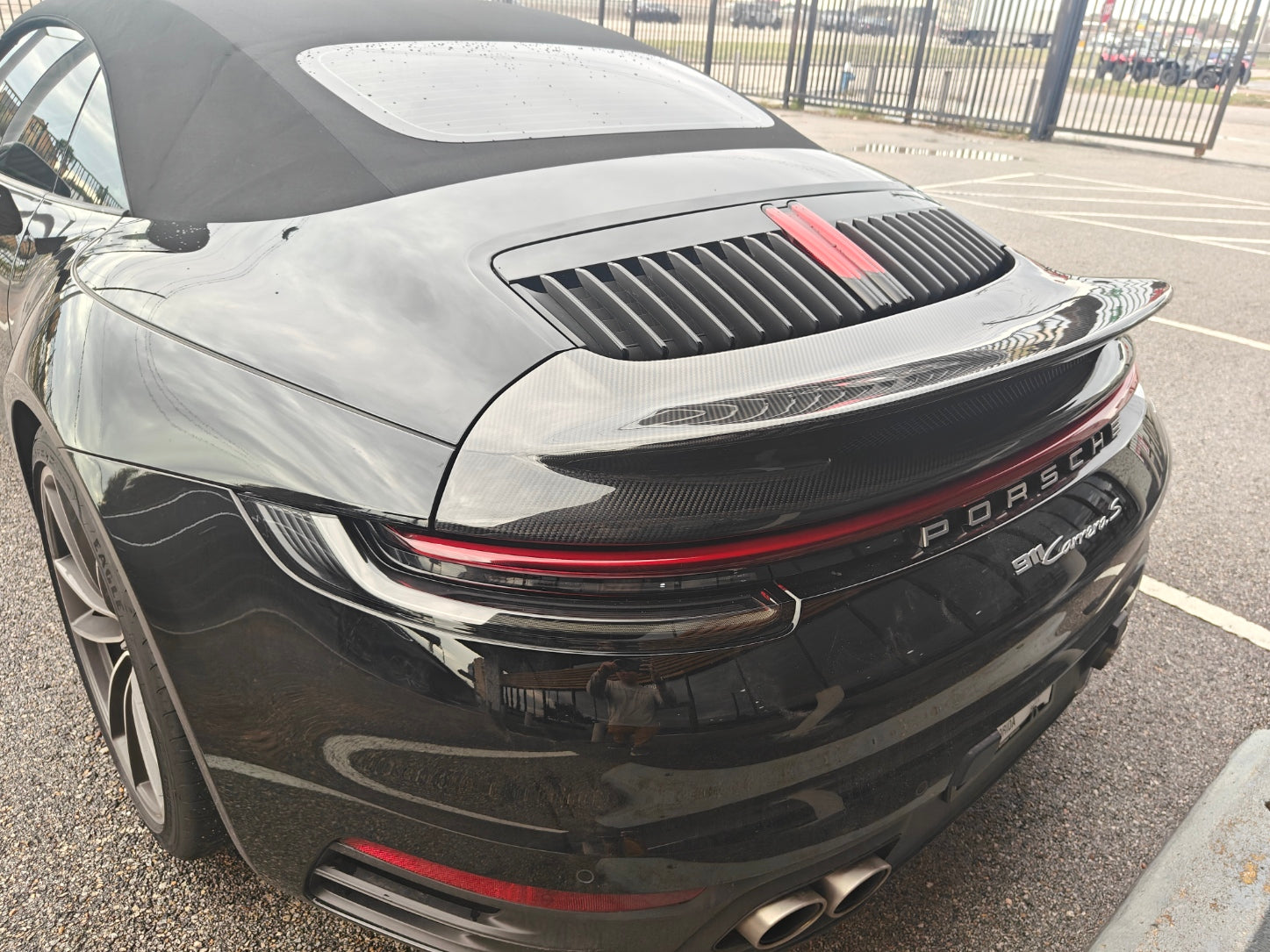 Porsche 911 992 992.1 Carrera Base/S/T/4/4S/Targa 4/ Targa 4S/GTS 2020-2024 with Aftermarket Parts - AE ART Style Ducktail Spoiler Carbon Fiber from ArmorExtend