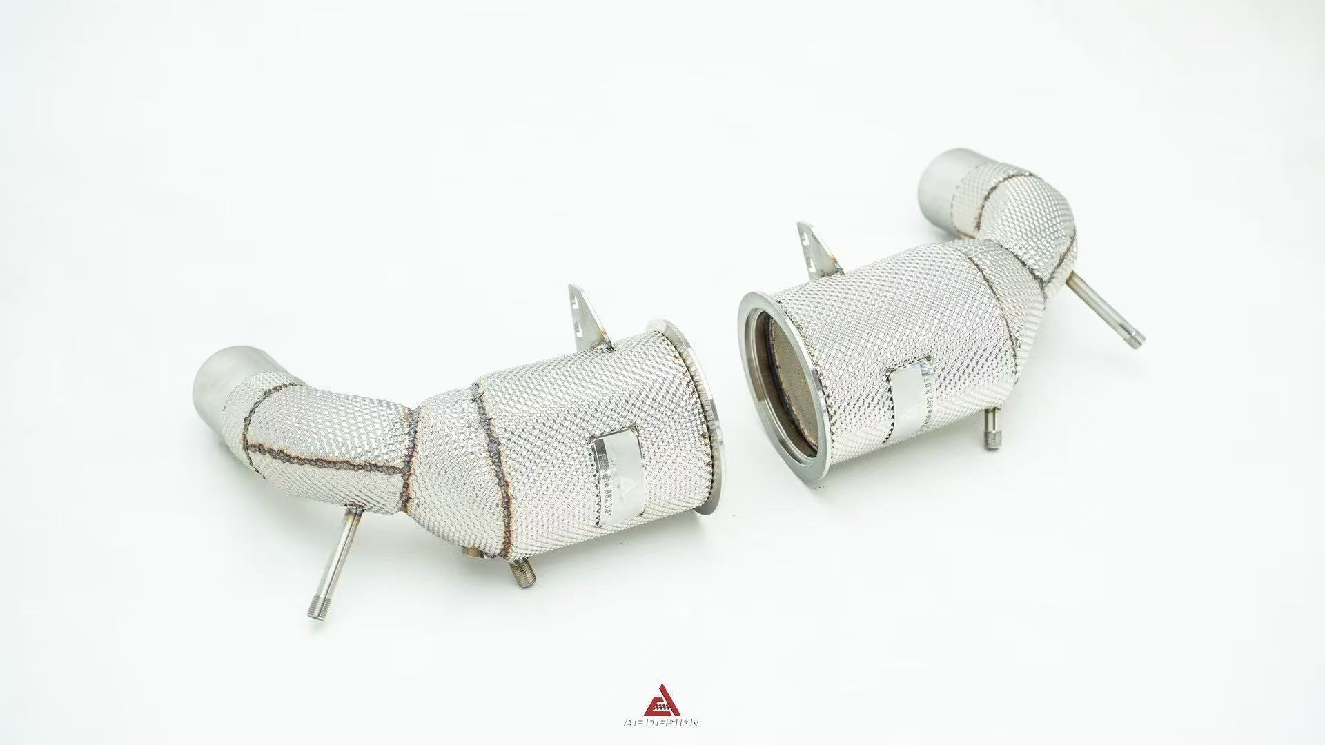 Porsche 911 992.1 Carerra Base/S/T/4/4S/GTS 2020 2021 2022 2023 2024 & 992.2 Carerra Base/S/T 2025-ON with Aftermarket Parts - 200 & 300 & 400 CELL Downpipe Stainless Steel / Titanium?from?ArmorExtend