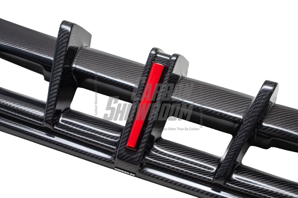 Porsche 911 992 Carrera/4/S/4S (Fits Aero Kit / Sport Package Only)2020-ON with Aftermarket Parts-ART Style Carbon Fiber Rear Diffuser  Canards from Armorextend