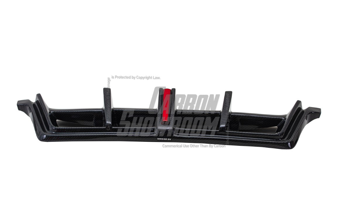 Porsche 911 992 Carrera/4/S/4S (Fits Aero Kit / Sport Package Only)2020-ON with Aftermarket Parts-ART Style Carbon Fiber Rear Diffuser  Canards from Armorextend