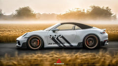 Porsche 911 992 Carrera/4/S/4S (Fits Aero Kit / Sport Package & Base Model)2020-ON with Aftermarket Parts - AE Style Side Skirts Pre-preg Carbon Fiber from ArmorExtend