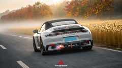 Porsche 911 992 Carrera/4/S/4S (Fits Aero Kit / Sport Package & Base Model)2020-ON with Aftermarket Parts - ART Style Rear Diffuser Replacement Pre-preg Carbon Fiber from ArmorExtend