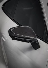 Porsche 911 992.1 Carrera Base/S/T/4/4S/Targa 4/ Targa 4S/GTS/Turbo/Turbo S/GT3/GT3RS 2020-2024 & 911 992.2 Carerra Base/S/T/4/4S/Targa 4/ Targa 4S/GTS/Turbo/Turbo S/GT3/GT3RS 2025-ON & Taycan 9J1 Sedan/Cross Turismo RWD/4S/GTS/Turbo/Turbo S 2020-ON - OEM Style Mirror Cap Dry Pre-preg?Carbon Fiber from?ArmorExtend
