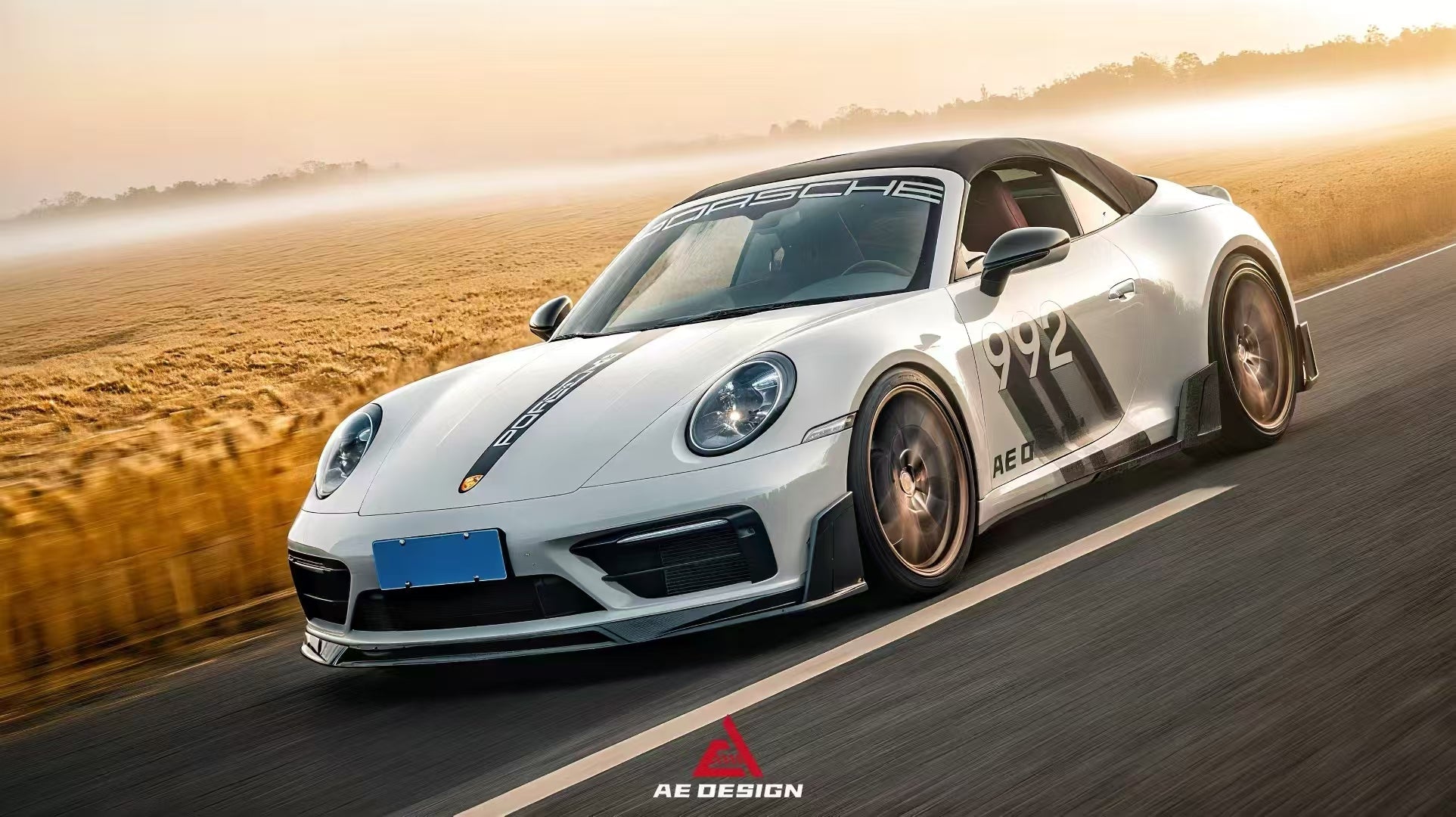 Armorextend "ART" Pre-preg Carbon Fiber Front Splitter for Porsche 992 Carrera / 4 / S / 4S with Sport Package - Performance SpeedShop