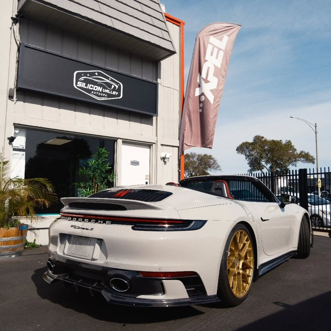 Porsche 911 992 Carrera/4/S/4S 2020-ON with Aftermarket Parts-ART Style Carbon Fiber Rear Diffuser Replacement - Armorextend