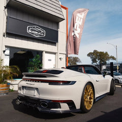 Porsche 911 992 Carrera/4/S/4S 2020-ON with Aftermarket Parts-ART Style Carbon Fiber Rear Diffuser Replacement - Armorextend
