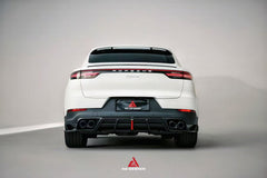 Porsche Cayenne Coupe 9Y0 9Y0.1 9Y0.2 9Y3 9Y3.1 9Y3.2 Base/S/Turbo/E-Hybrid 2019-ON with Aftermarket Parts - AE Rear Diffuser & Rear Canards Pre-preg Carbon Fiber from ArmorExtend