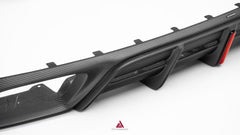 Porsche Cayenne Coupe 9Y0 9Y0.1 9Y0.2 9Y3 9Y3.1 9Y3.2 Base/S/Turbo/E-Hybrid 2019-ON with Aftermarket Parts - AE Rear Diffuser & Rear Canards Pre-preg Carbon Fiber from ArmorExtend