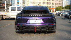Porsche Panamera 976 Base 4 4S E-Hybird GTS Turbo 2024-ON with Aftermarket Parts - AE Desgin ART Rear Diffuser Carbon Fiber?from ArmorExtend 