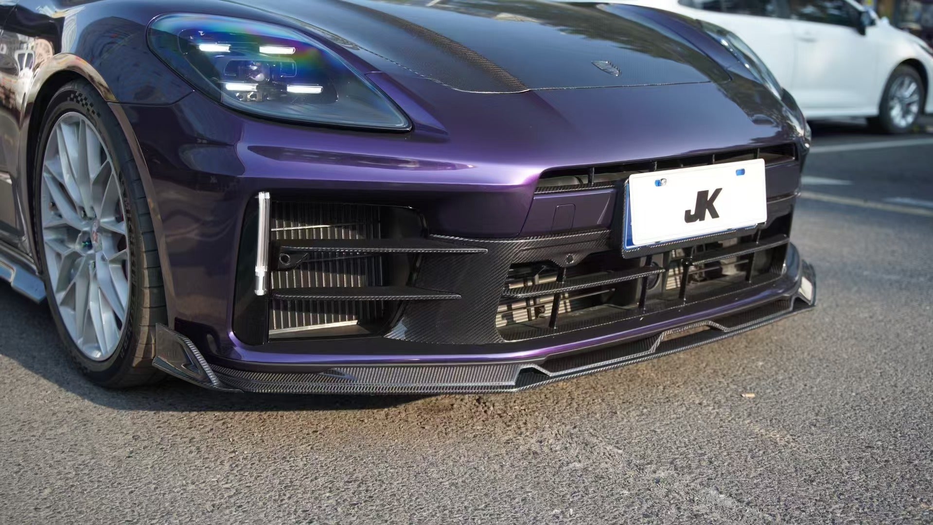 Porsche Panamera 976 Base 4 4S E-Hybird 2024-ON with Aftermarket Parts - AE Desgin ART Front Lip?Carbon Fiber from ArmorExtend