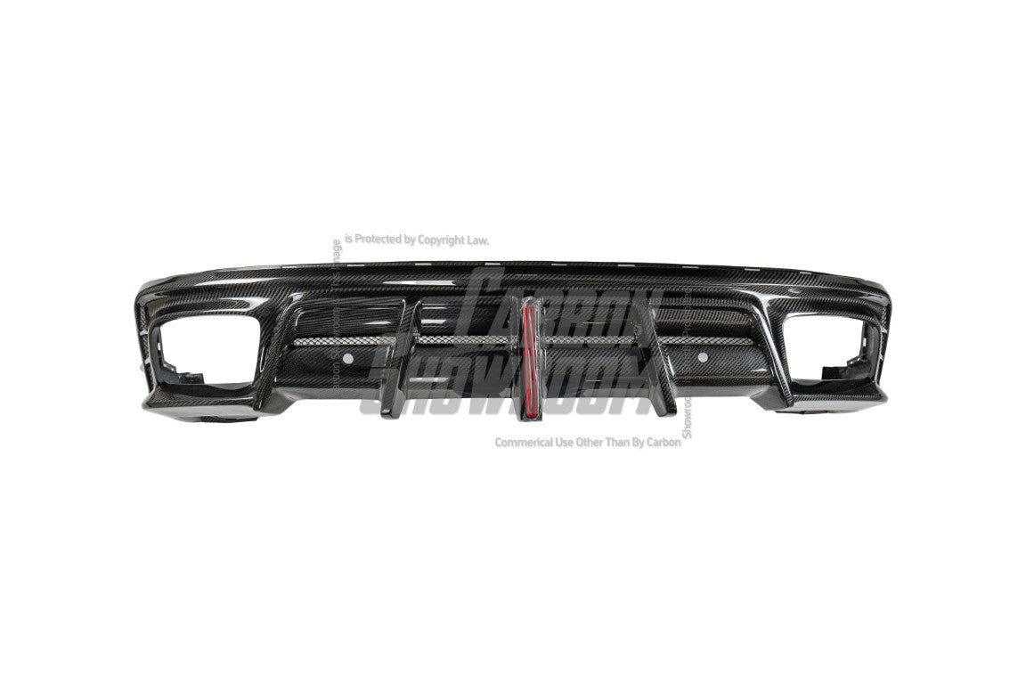 Porsche Panamera 976 Base 4 4S E-Hybird GTS Turbo 2024-ON with Aftermarket Parts - AE Desgin ART Rear Diffuser Carbon Fiber?from ArmorExtend 