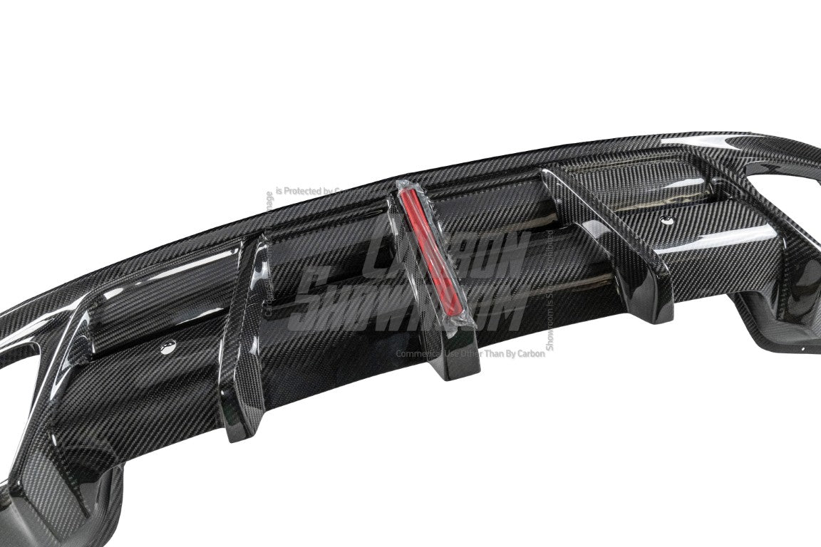 Porsche Panamera 976 Base 4 4S E-Hybird GTS Turbo 2024-ON with Aftermarket Parts - AE Desgin ART Rear Diffuser Carbon Fiber?from ArmorExtend 
