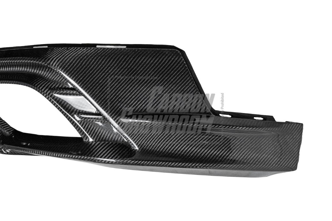 Porsche Panamera 976 Base 4 4S E-Hybird GTS Turbo 2024-ON with Aftermarket Parts - AE Desgin ART Rear Diffuser Carbon Fiber?from ArmorExtend 