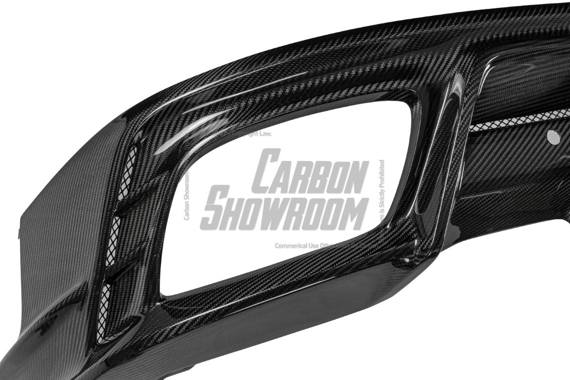 Porsche Panamera 976 Base 4 4S E-Hybird GTS Turbo 2024-ON with Aftermarket Parts - AE Desgin ART Rear Diffuser Carbon Fiber?from ArmorExtend 