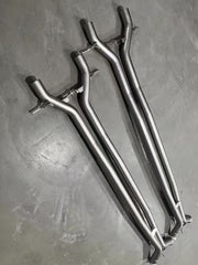 Porsche Panamera 976 E-Hybird 2024-ON with Aftermarket Parts - Midpipe Exhaust Stainless Steel / Titanium from ArmorExtend