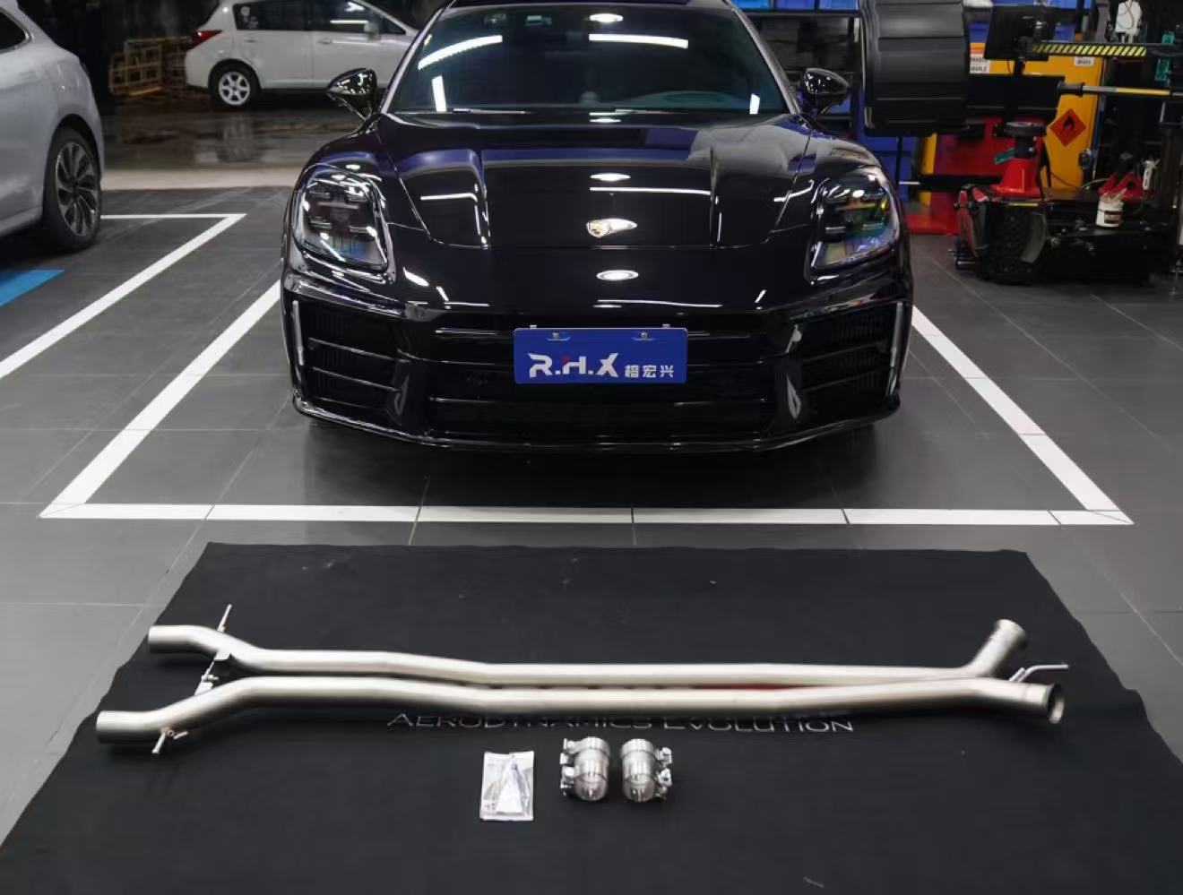 Porsche Panamera 976 E-Hybird 2024-ON with Aftermarket Parts - Midpipe Exhaust?Stainless Steel / Titanium from?ArmorExtend