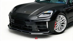 Porsche Panamera 976 Base 4 4S E-Hybird 2024-ON with Aftermarket Parts - AE Desgin ART Front Lip Dry Pre-preg Carbon Fiber from ArmorExtend