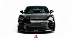 Porsche Panamera 976 Base 4 4S E-Hybird 2024-ON with Aftermarket Parts - AE Desgin ART Front Lip Dry Pre-preg Carbon Fiber from ArmorExtend