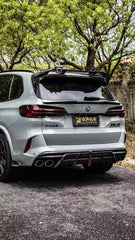 BMW X5 G05 M50i X/S Drive 40i (with M-Package) (Fits Both Pre-LCI & LCI) 2019-ON & X5M X5MC F95 (Fits Both Pre-LCI & LCI) ?2020 2021 2022 2023 2024?with Aftermarket Parts - AE Style Rear Spoiler Carbon Fiber from?ArmorExtend