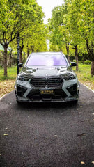 BMW X5M X5MC F95 & X6M X6MC F96 2024-ON (LCI) With Aftermarket Parts - AE Style Front Lip Carbon Fiber?from ArmorExtend