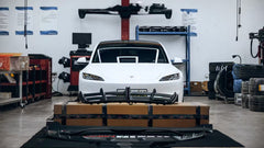 Tesla Model 3 Highland 2024-ON with Aftermarket Parts - V2 Front Lip Dry Pre-preg Carbon Fiber from ArmorExtend