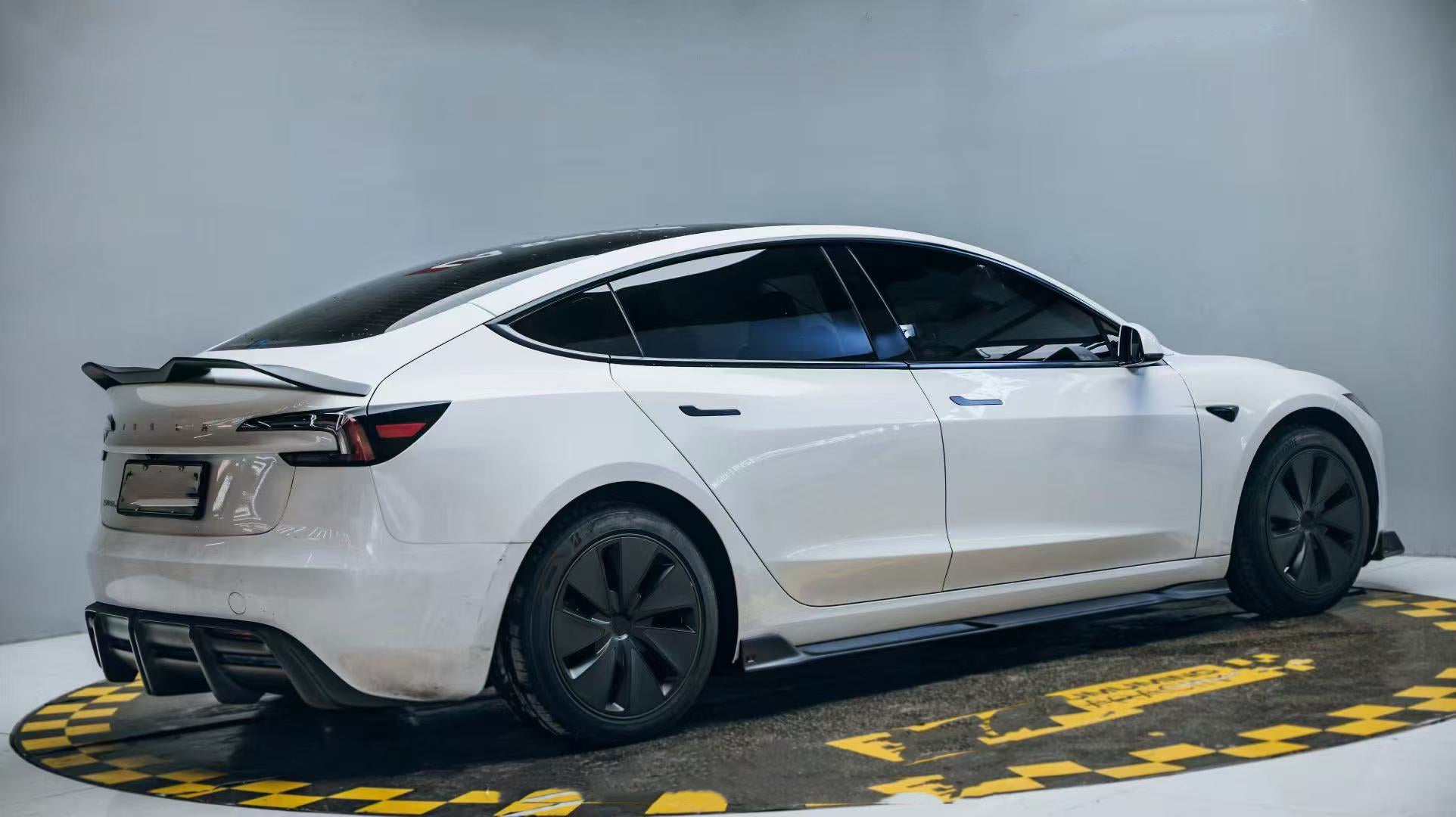 Tesla Model 3 Highland / Performance 2024-ON with Aftermarket Parts - V2 Rear Lip Spoiler Dry Pre-preg Carbon Fiber from ArmorExtend