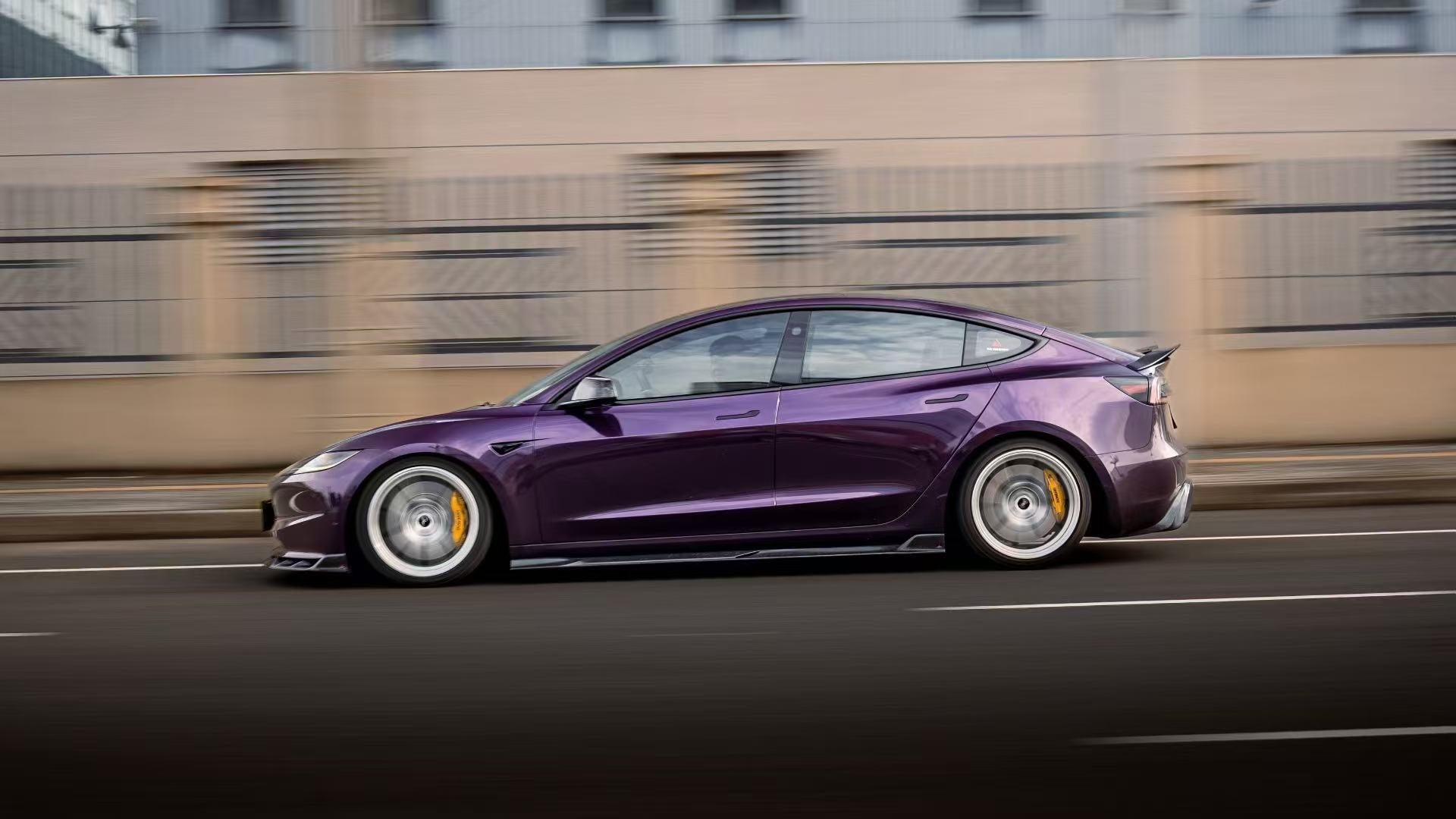 Tesla Model 3 Highland / Performance 2024-ON with Aftermarket Parts - V2 Rear Diffuser Dry Pre-preg Carbon Fiber from ArmorExtend